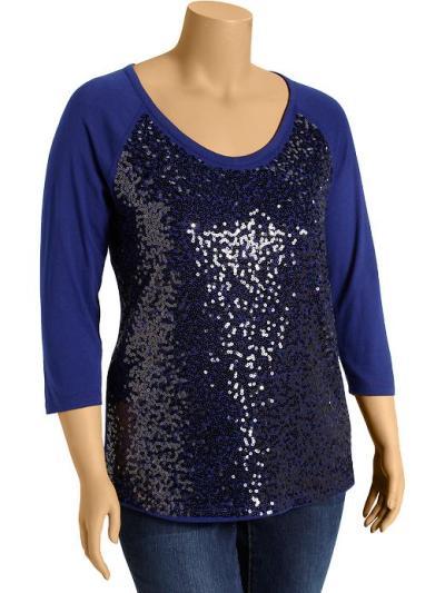 Old Navy sequined jersey tops 