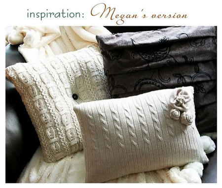 Sweater pillows