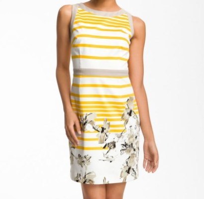T Tahari-Floral Dress