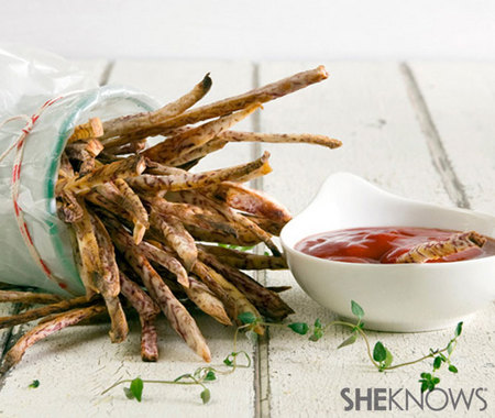 Taro fries with sriracha ketchup