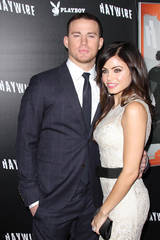 Channing Tatum and wife Jenna Dewan-Tatum premiere "Haywire"