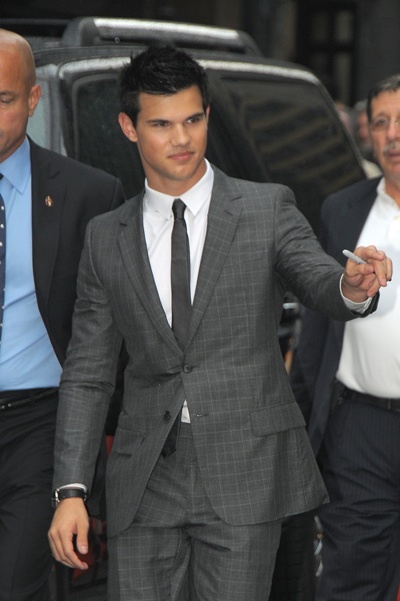 Taylor Lautner at David Letterman appearance