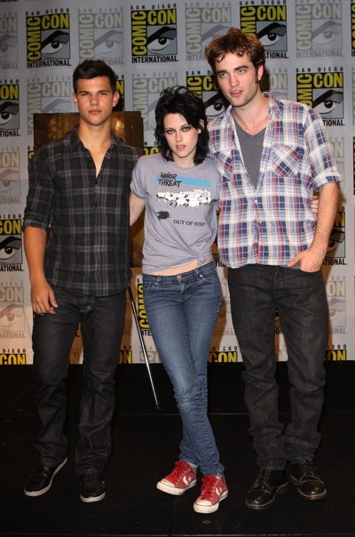 Taylor Lautner Robert Pattinson Kristen Stewart Comic Con