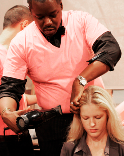 Ted Gibson backstage 
