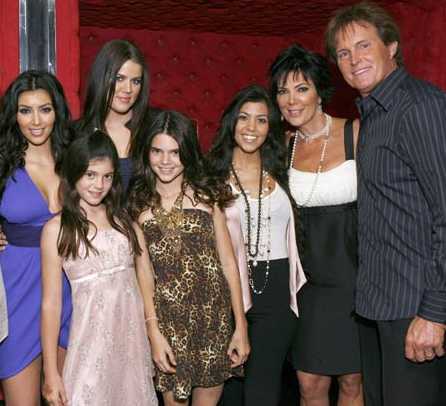 The family in the early Keeping Up With The Kardashian seasons.