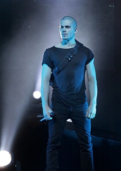 Band mate Max George get serious