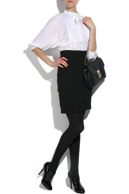 Tibi scalloped skirt