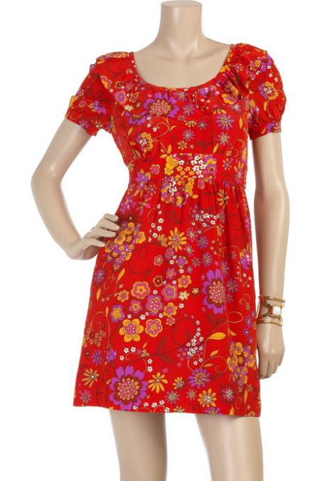 Tibi Secret Garden Print Dress