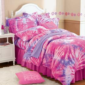Tie-dye jersey knit bedding