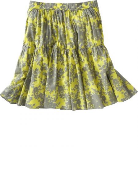 Tiered Printed Skirt