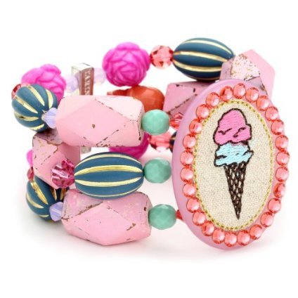"Tilt-A-Whirl" Ice Cream Cuff Bracelet