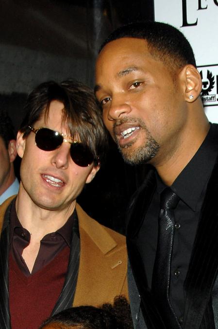 Tom Cruise and Will Smith at the I Am Legend premiere