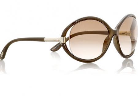 Tom Ford Brown Oversized Sunglasses