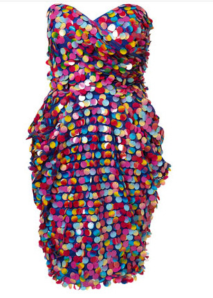 Disc bandeau dress
