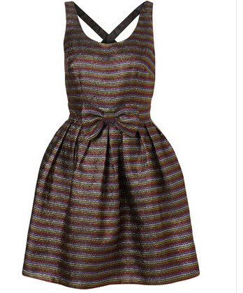 Rainbow stripe dress