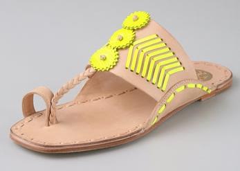 Tory Burch Toe Ring Flat Sandals