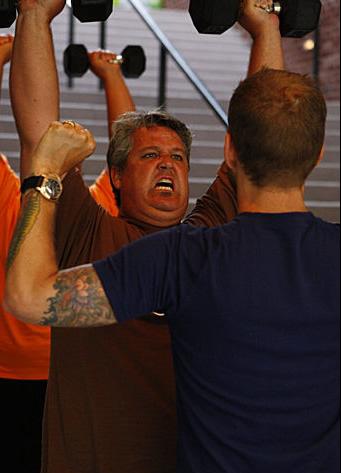 Toughest Biggest Loser Workouts Season 8 Danny Lifting Weights