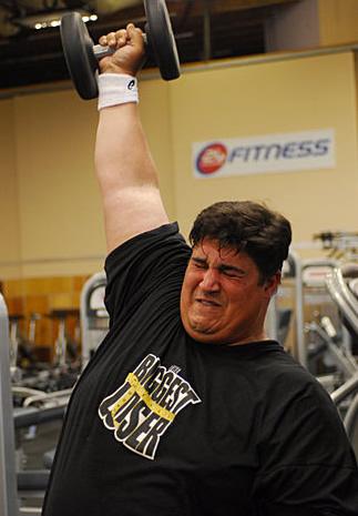 Toughest Biggest Loser Workouts Season 8 Julio Lift Weights