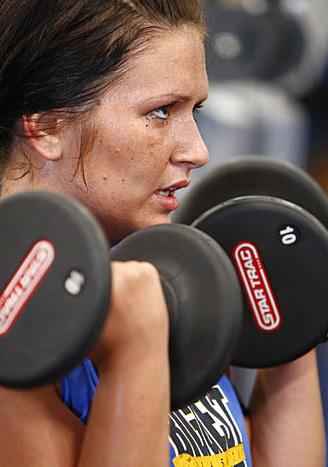 Toughest Biggest Loser Workouts Season Rebecca Lifting Weights