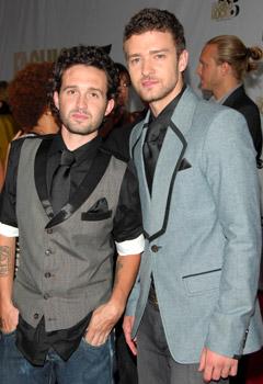 Trace Ayala leans in for a photo with Justin Timberlake in Los Angeles