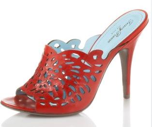 Tracy Reese Cutout Slide Sandals