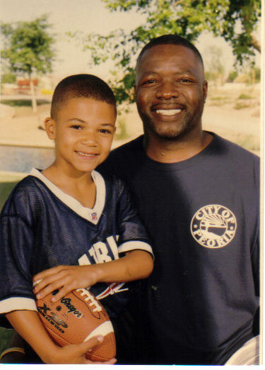 Trey (7 years old) with Uncle Doc