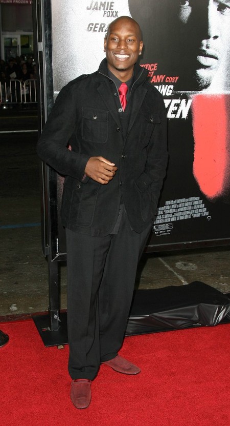 Tyrese Gibson at the Law Abiding Citizen premiere.