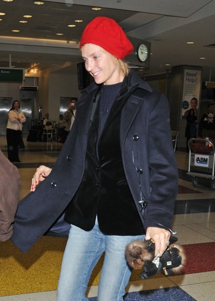 Uma Thurman without makeup