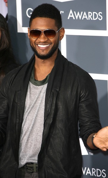Usher makes his arrival