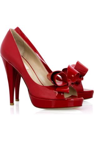 Valentino Couture red patent pumps