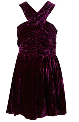 Velvet halter dress