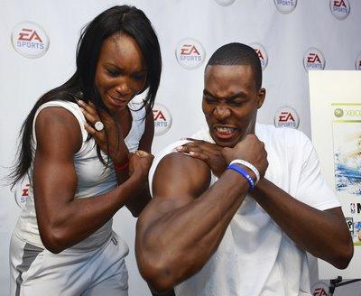 Venus Williams and Dwight Howard
