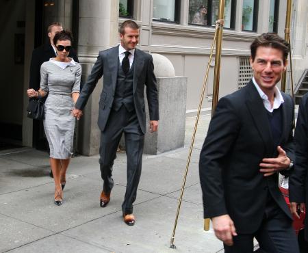 Beckham  Cruise on Beckham Join Tom Cruise And Katie Holmes For A Night Out   Tom Cruise