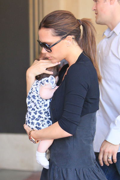 Victoria Beckham's sleek ponytail