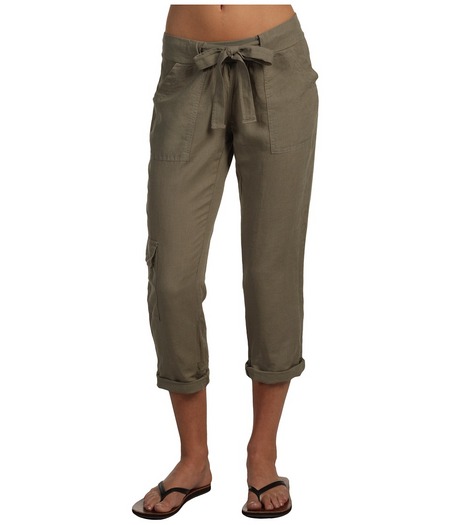 Splendid Linen Cuffed Cargo Pant