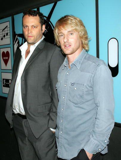 Vince Vaughn and Owen Wilson at press events