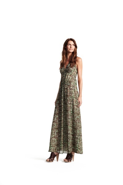 V-neck maxi dress