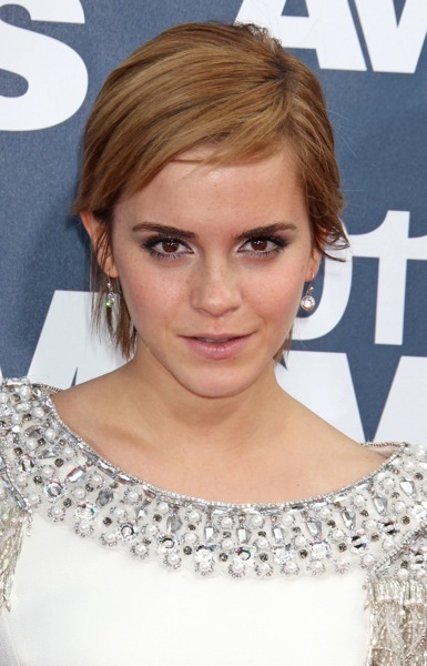 Emma Watson in an embellished dress