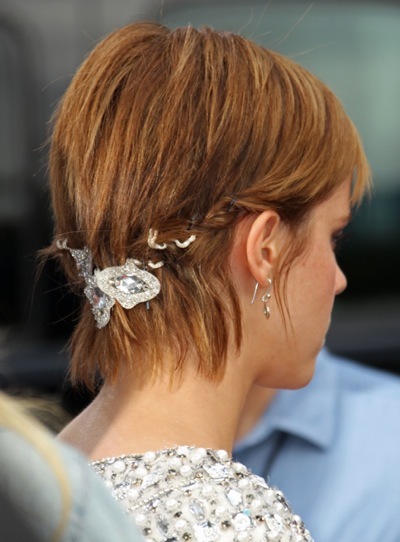 Emma Watson with braids