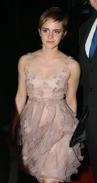 Emma Watson in flowing fabric
