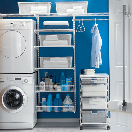 White elfa Laundry Room