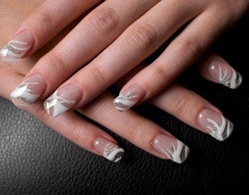 Home Gallery Design on White Swirls   Fun   Hot Nail Designs And Styles