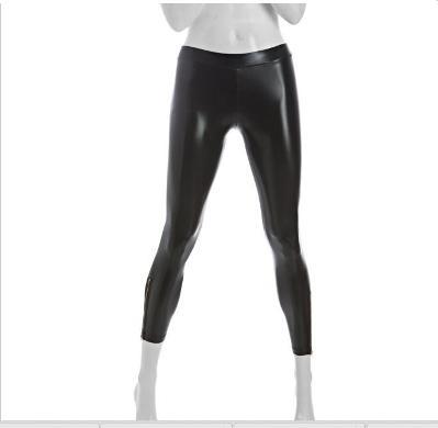 Zipper Latex Leggings