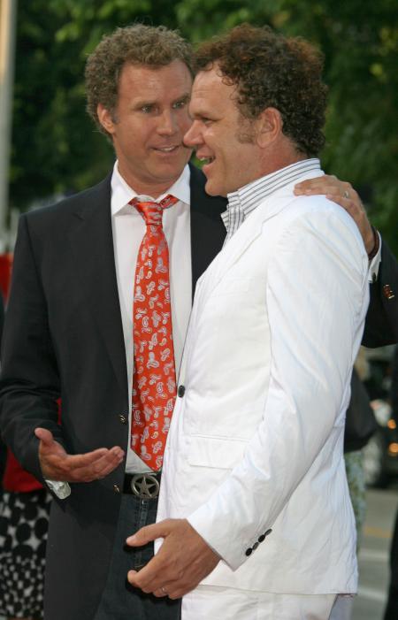 Will Ferrell and John C. Reilly at the Step Brothers premiere in Los Angeles