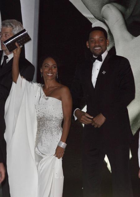 Will Smith and Jada Pinkett Smith at the Vanity Fair Oscar party