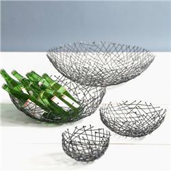 Recycled metal paddle bowl