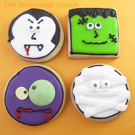 Monster face cookies