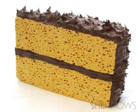 Yellow cake postcard