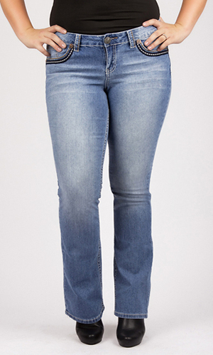 Plus Size Zig Zag Bootcut