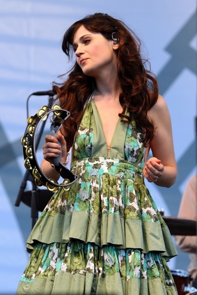 Zooey Deschanel on stage